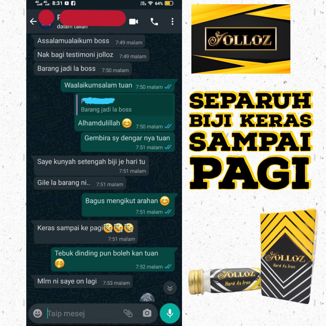 Testimoni pelanggan JOLLOZ 01