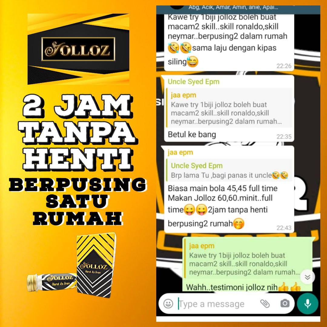 Testimoni pelanggan JOLLOZ 02