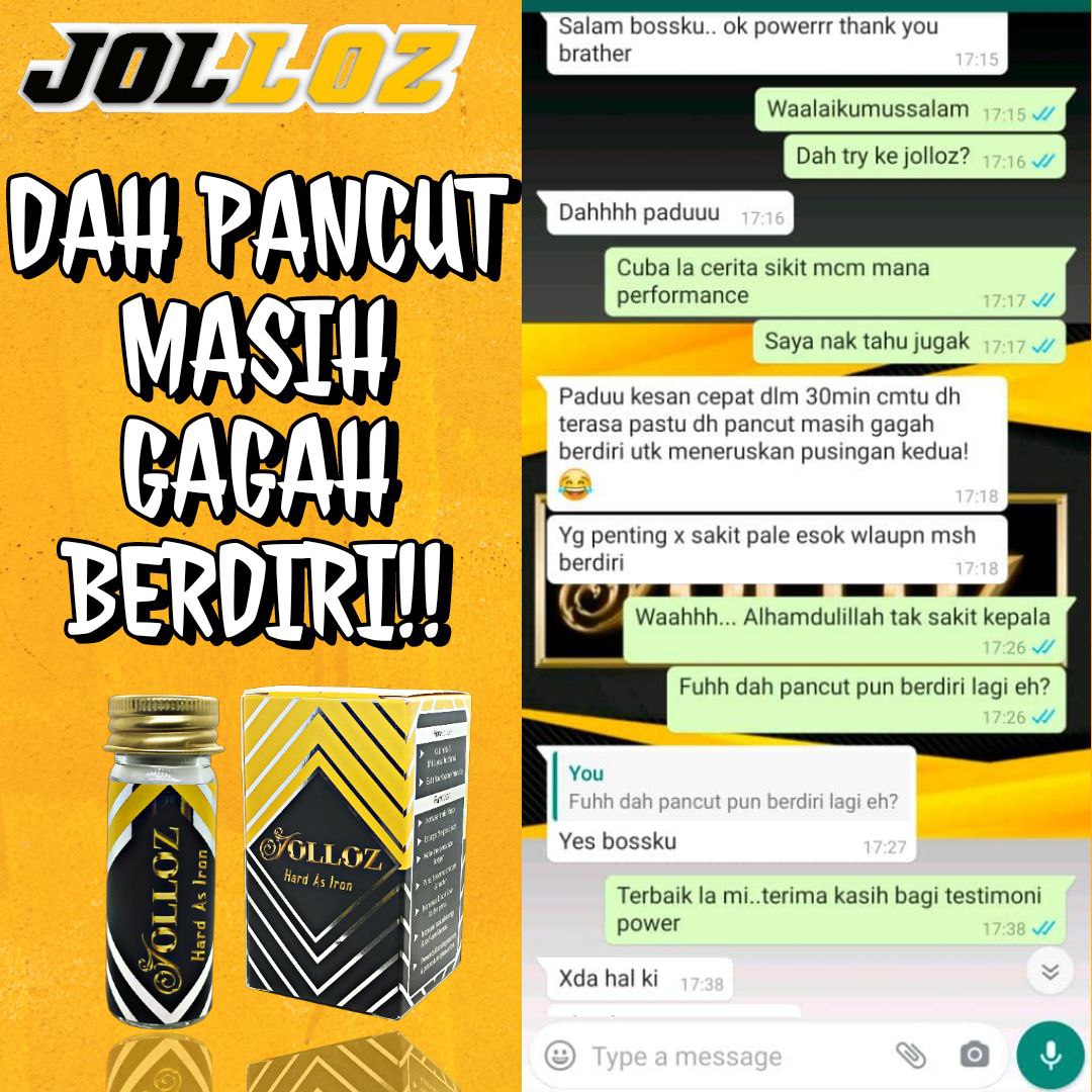 Testimoni pelanggan JOLLOZ 12