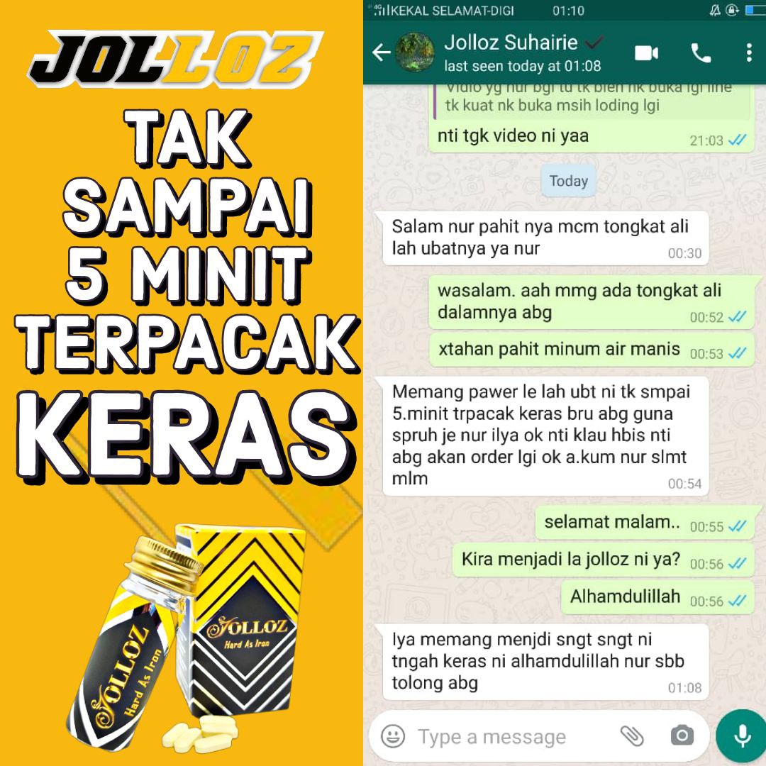 Testimoni pelanggan JOLLOZ 13