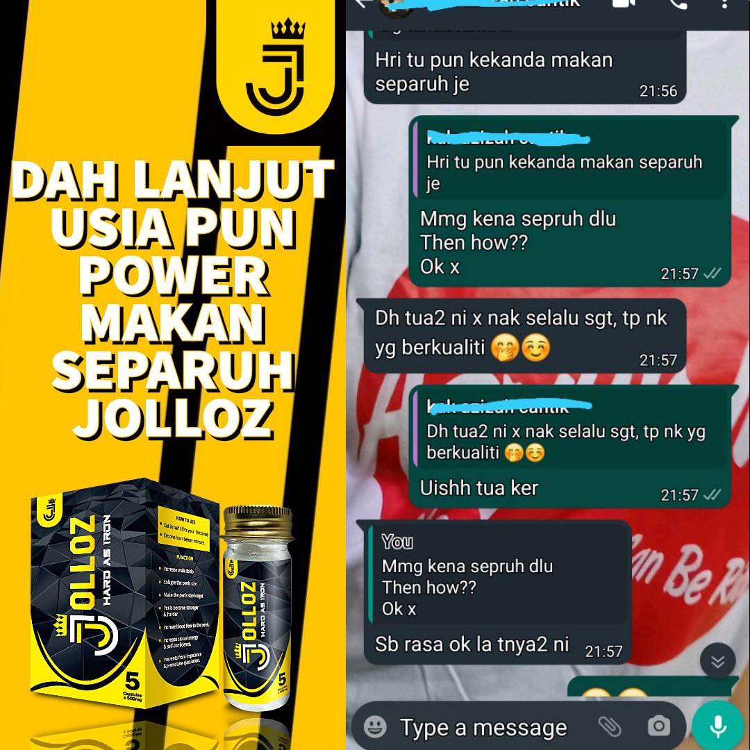 Testimoni pelanggan JOLLOZ 20