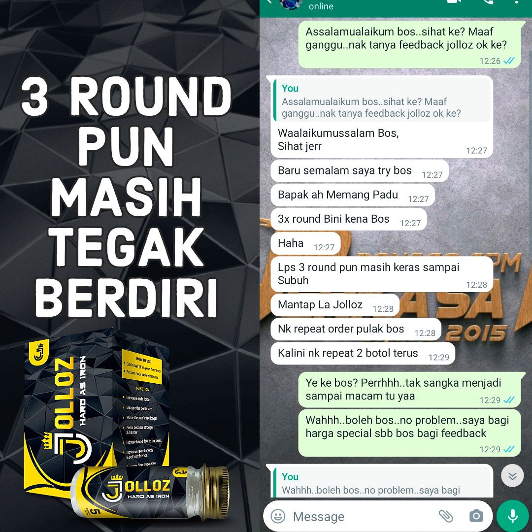 Testimoni pelanggan JOLLOZ 21