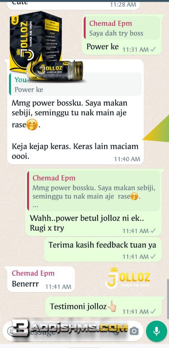 Testimoni pelanggan JOLLOZ 26