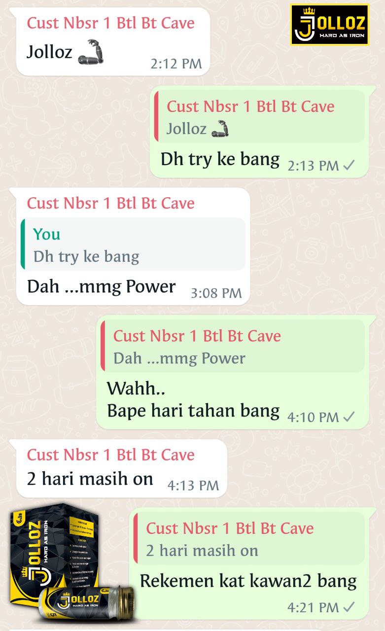 Testimoni pelanggan JOLLOZ 27