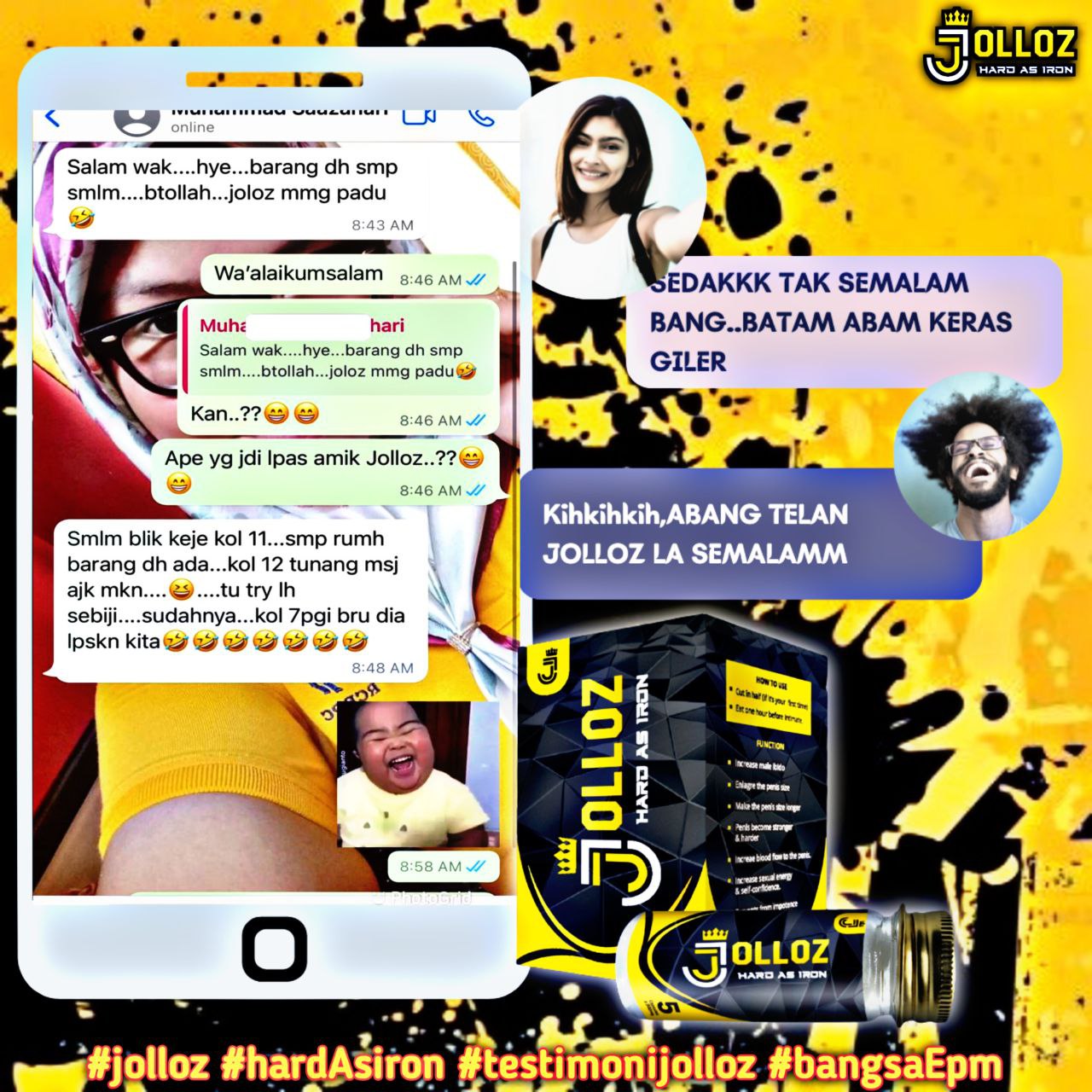 Testimoni pelanggan JOLLOZ 34
