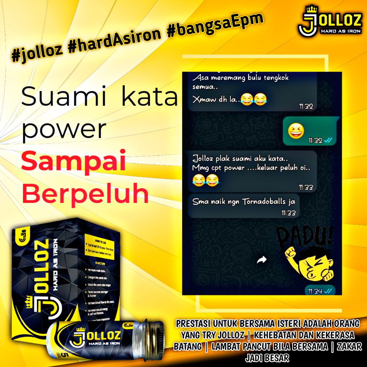 Testimoni pelanggan JOLLOZ 35