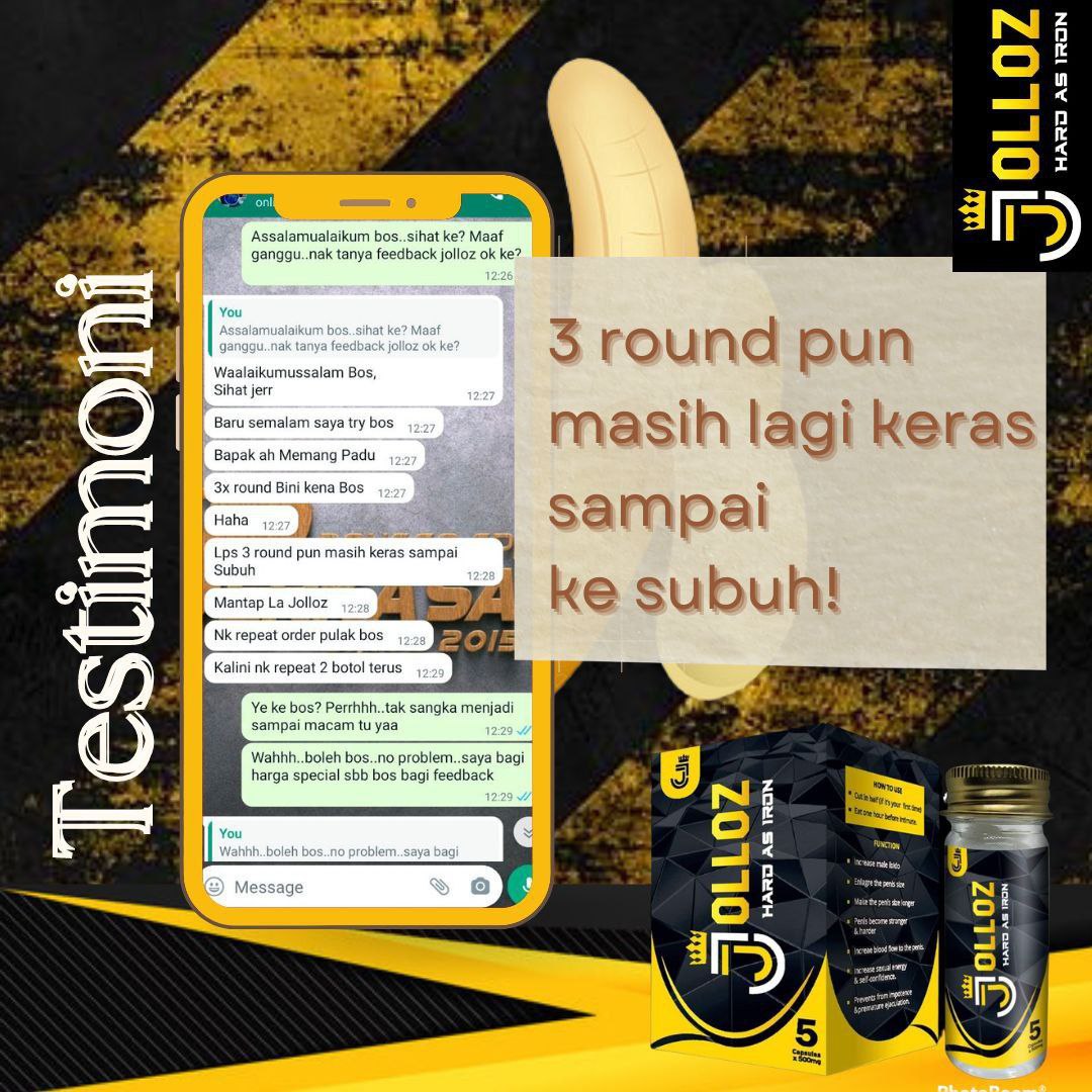 Testimoni pelanggan JOLLOZ 40