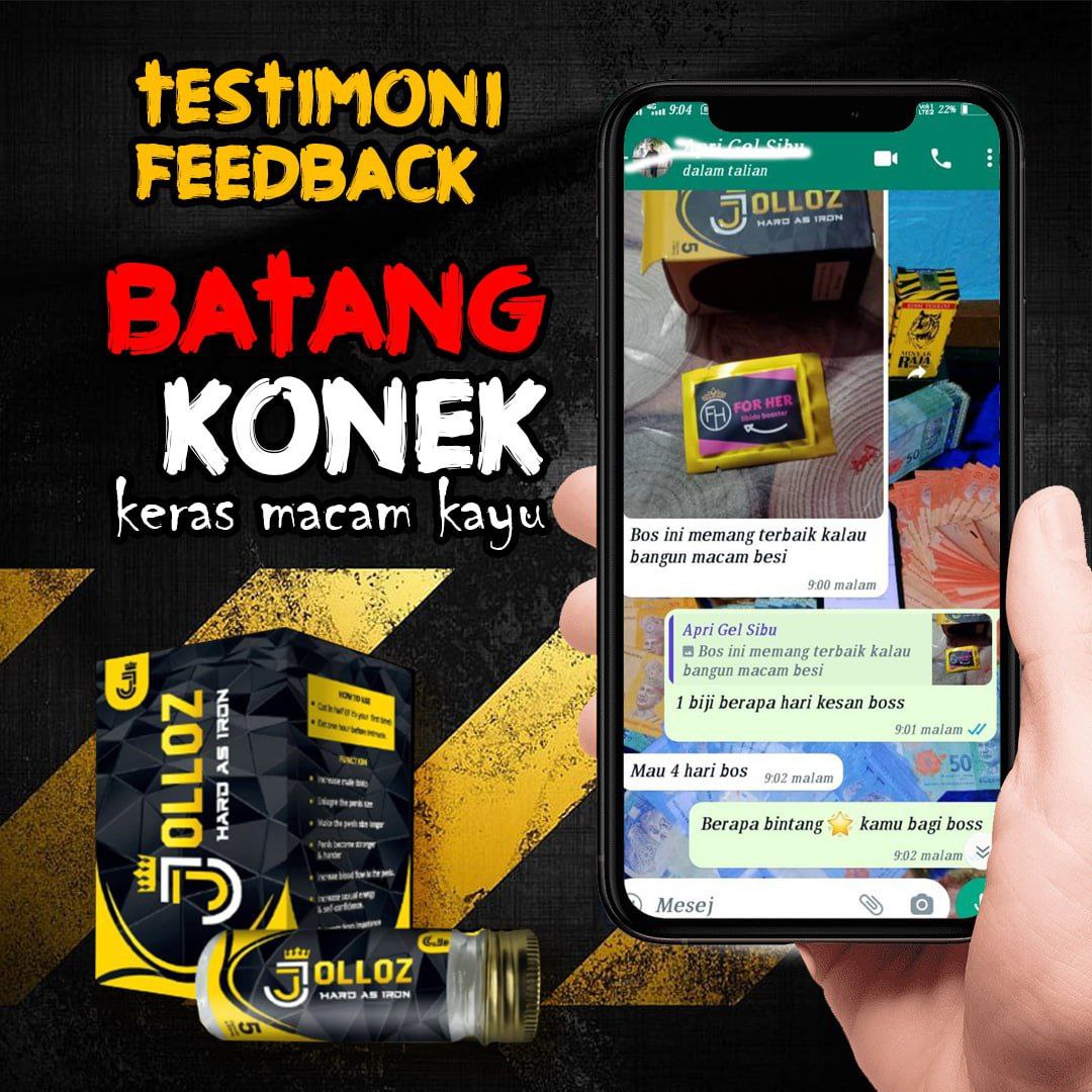 Testimoni pelanggan JOLLOZ 50