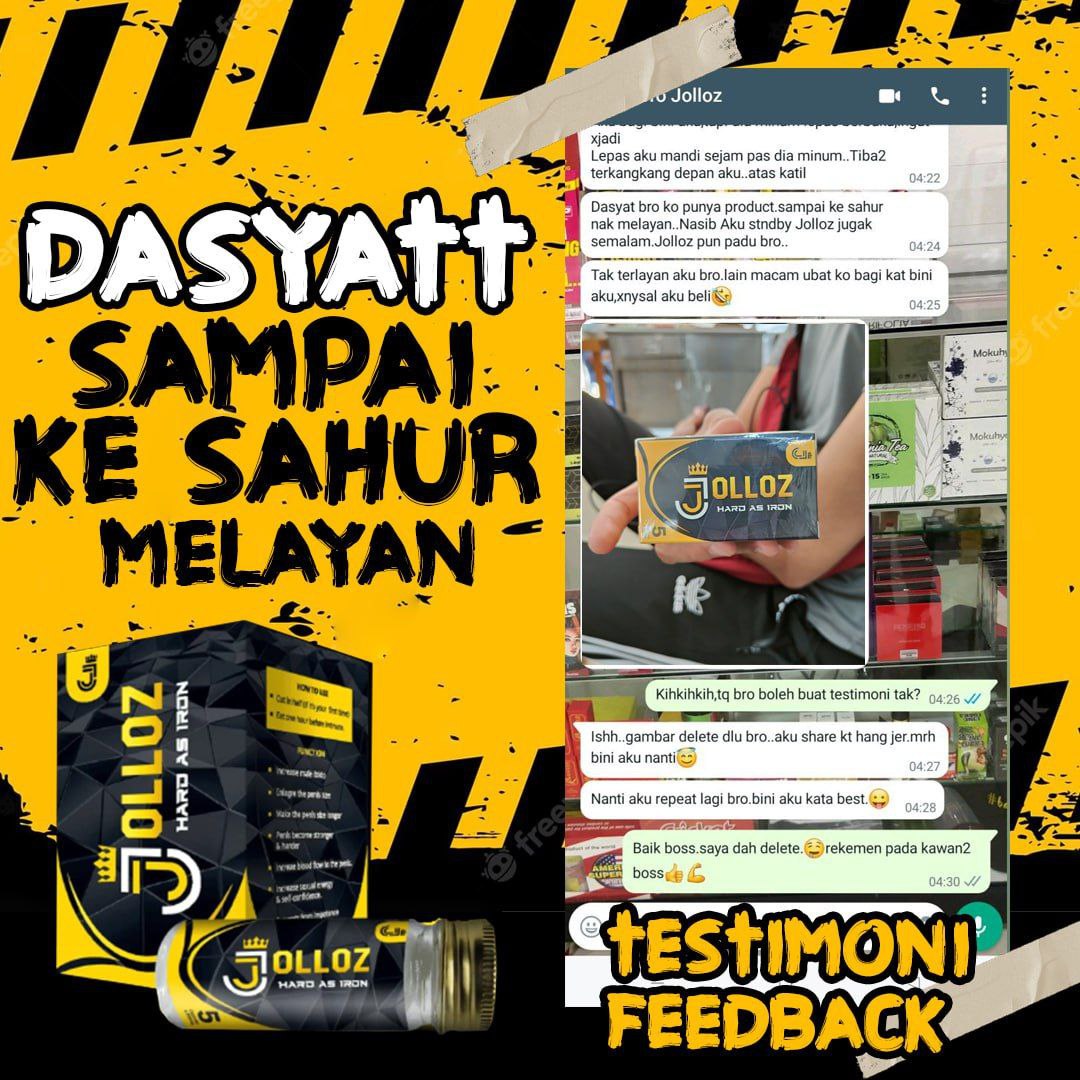 Testimoni pelanggan JOLLOZ 55