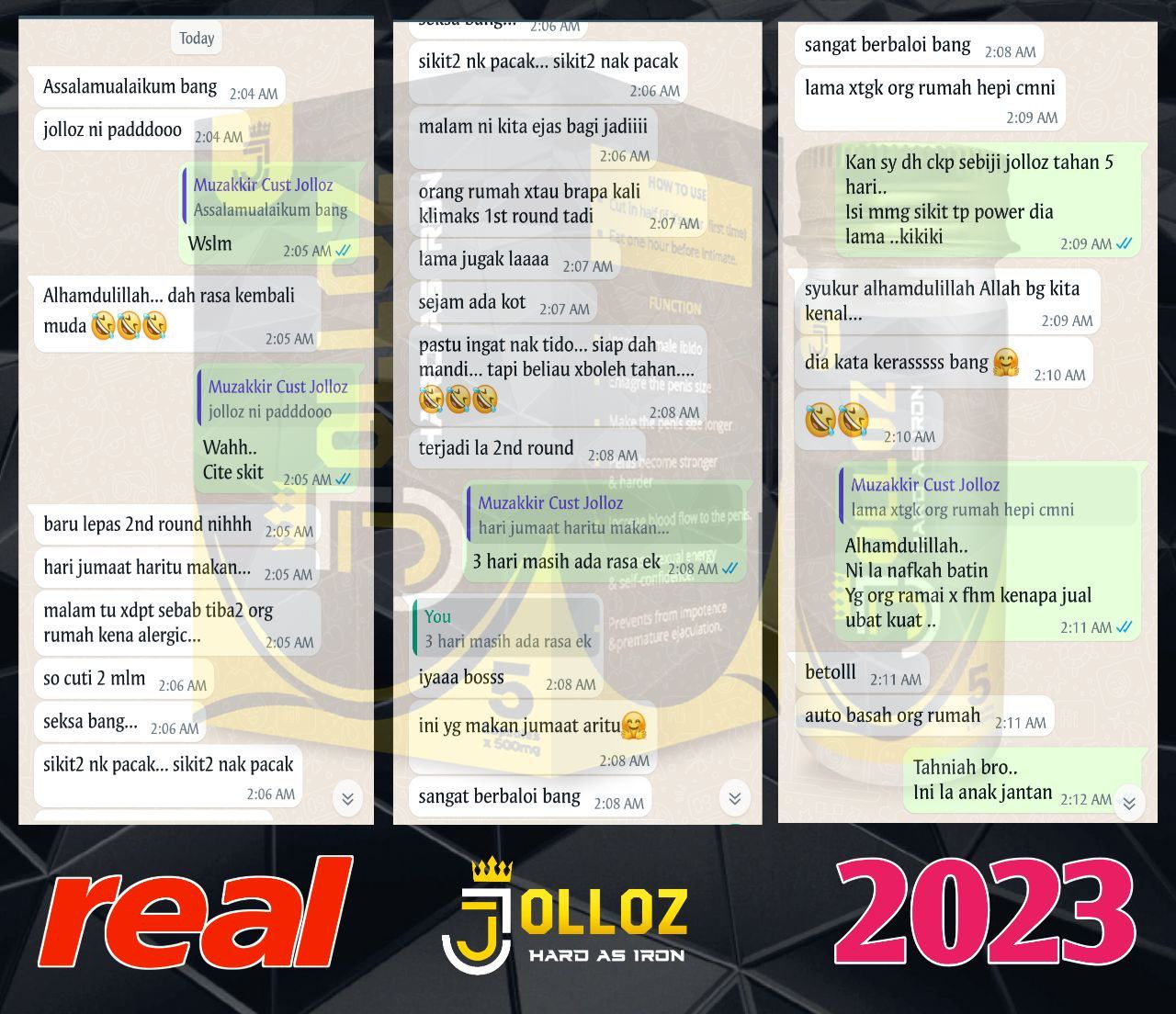 Testimoni pelanggan JOLLOZ 56