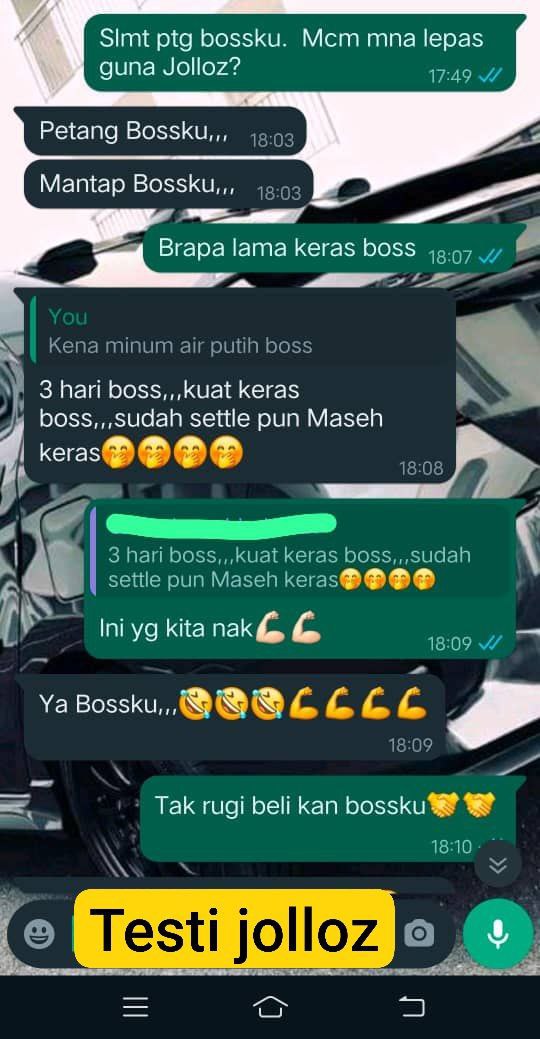 Testimoni pelanggan JOLLOZ 65