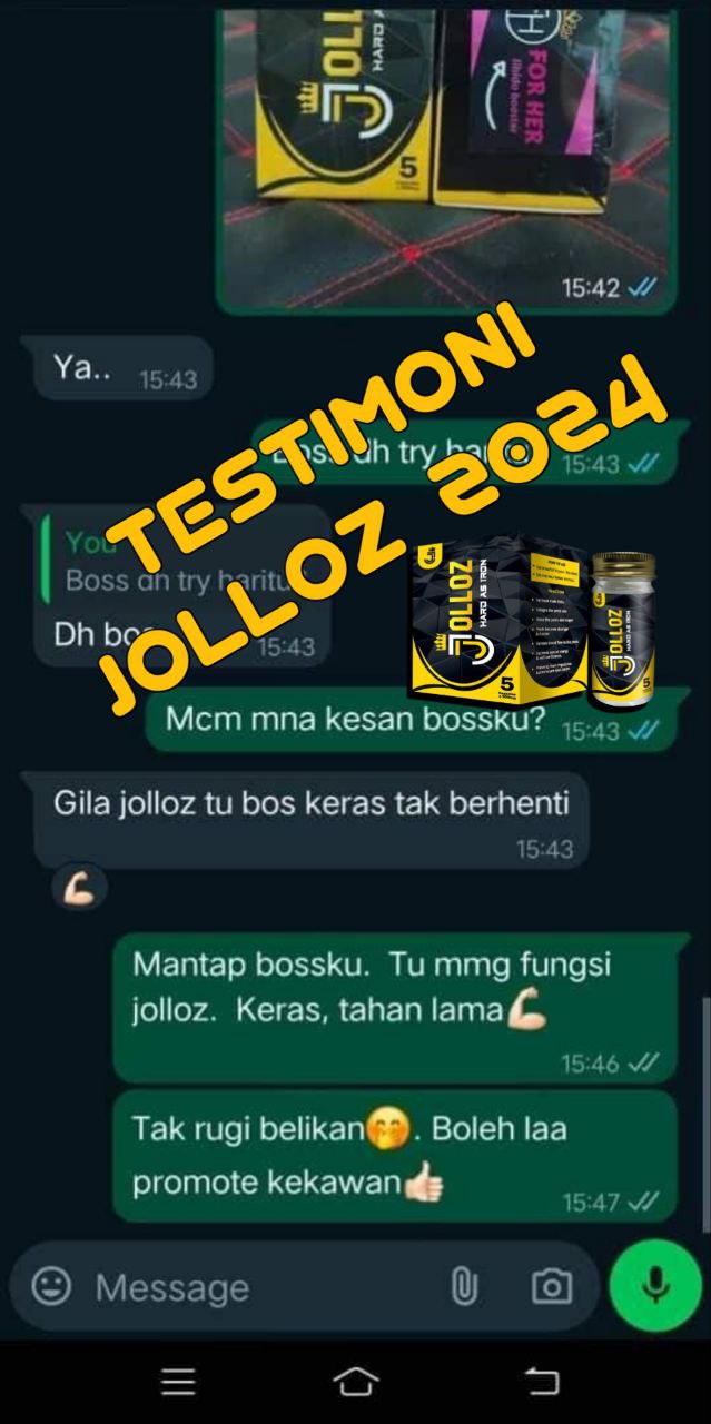 Testimoni pelanggan JOLLOZ 69
